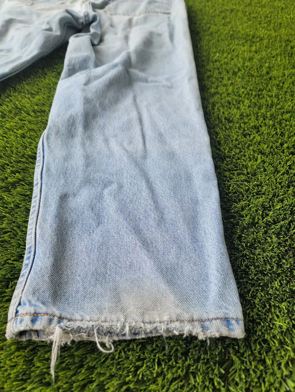 Vintage Tommy Hilfiger Men's Jeans | 36x30 | Light Wash | Y2K Distressed Denim